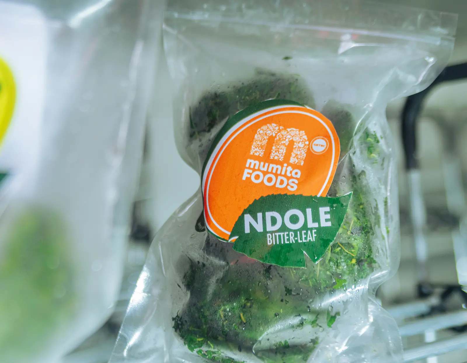 A Mumita Foods Ndolé bitter-leaf pack